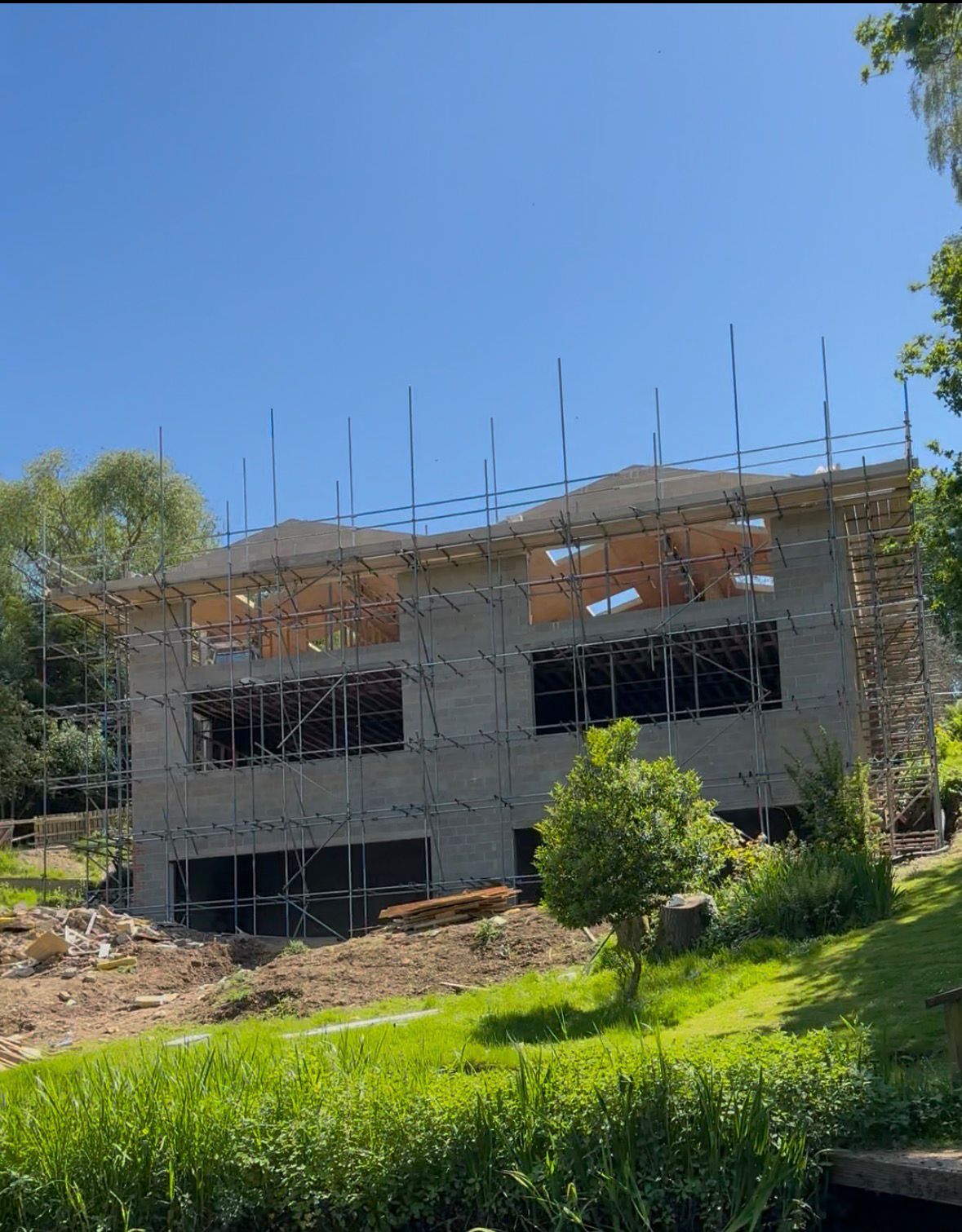 New build commercial scaffolding