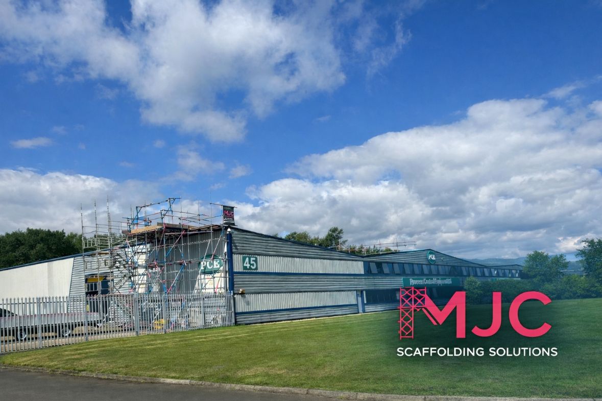 Commercial industrial unit scaffolding